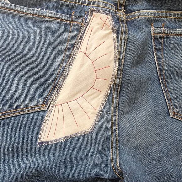 Todd Snyder Slim Fit Patched American Selvedge Denim Jeans 36x32 - Picture 6 of 16